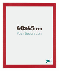 Mura MDF Photo Frame 40x45cm Red Front Size | Yourdecoration.co.uk