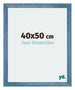 Mura MDF Photo Frame 40x50cm Bright Blue Swept Front Size | Yourdecoration.co.uk