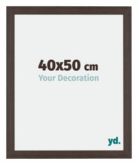 Mura MDF Photo Frame 40x50cm Oak Dark Front Size | Yourdecoration.co.uk
