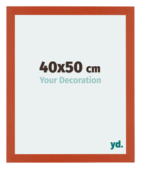 Mura MDF Photo Frame 40x50cm Orange Front Size | Yourdecoration.co.uk