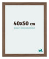 Mura MDF Photo Frame 40x50cm Walnut Dark Front Size | Yourdecoration.co.uk