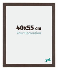 Mura MDF Photo Frame 40x55cm Oak Dark Front Size | Yourdecoration.co.uk