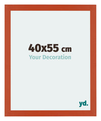 Mura MDF Photo Frame 40x55cm Orange Front Size | Yourdecoration.co.uk