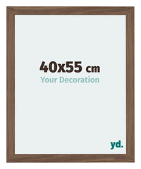 Mura MDF Photo Frame 40x55cm Walnut Dark Front Size | Yourdecoration.co.uk