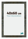 Mura MDF Photo Frame 40x60cm Blue Gold Melange Front Size | Yourdecoration.co.uk