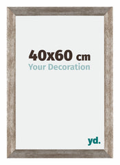 Mura MDF Photo Frame 40x60cm Metal Vintage Front Size | Yourdecoration.co.uk