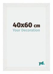 Mura MDF Photo Frame 40x60cm White High Gloss Front Size | Yourdecoration.co.uk