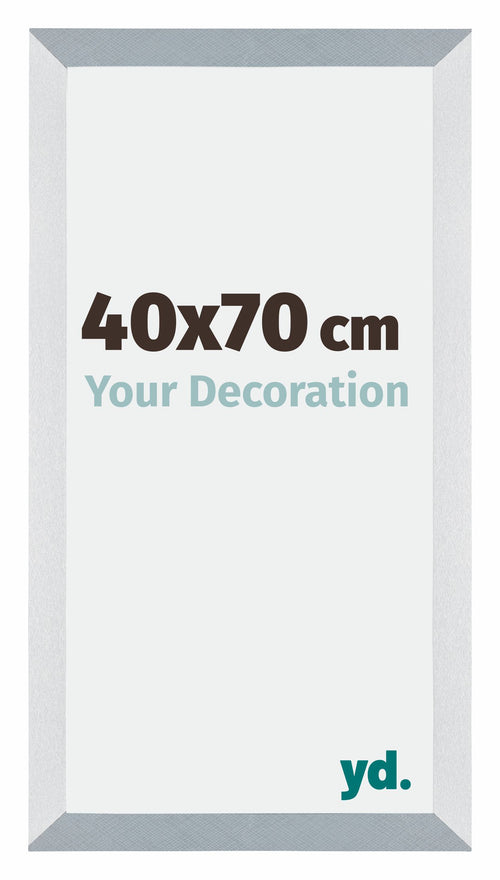 Mura MDF Photo Frame 40x70cm Aluminum Brushed Front Size | Yourdecoration.co.uk