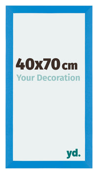 Mura MDF Photo Frame 40x70cm Bright Blue Front Size | Yourdecoration.co.uk