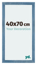 Mura MDF Photo Frame 40x70cm Bright Blue Swept Front Size | Yourdecoration.co.uk