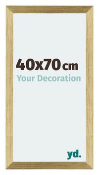 Mura MDF Photo Frame 40x70cm Gold Shiny Front Size | Yourdecoration.co.uk