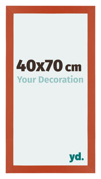 Mura MDF Photo Frame 40x70cm Orange Front Size | Yourdecoration.co.uk