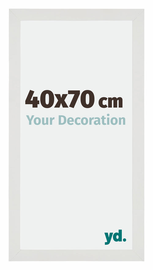 Mura MDF Photo Frame 40x70cm White Matte Front Size | Yourdecoration.co.uk