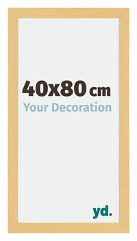 Mura MDF Photo Frame 40x80cm Beech Design Front Size | Yourdecoration.co.uk
