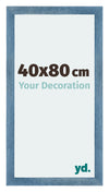 Mura MDF Photo Frame 40x80cm Bright Blue Swept Front Size | Yourdecoration.co.uk