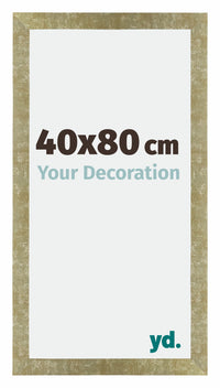 Mura MDF Photo Frame 40x80cm Gold Antique Front Size | Yourdecoration.co.uk