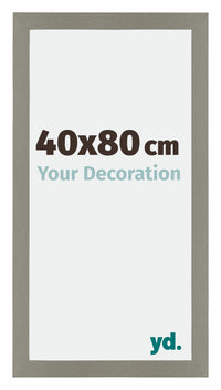 Mura MDF Photo Frame 40x80cm Gray Front Size | Yourdecoration.co.uk