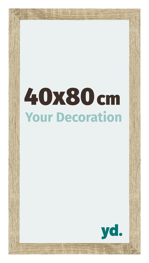 Mura MDF Photo Frame 40x80cm Sonoma Oak Front Size | Yourdecoration.co.uk