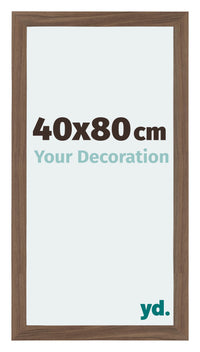 Mura MDF Photo Frame 40x80cm Walnut Dark Front Size | Yourdecoration.co.uk