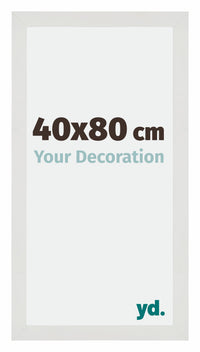 Mura MDF Photo Frame 40x80cm White Matte Front Size | Yourdecoration.co.uk
