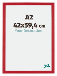 Mura MDF Photo Frame 42x59 4cm A2 Red Front Size | Yourdecoration.co.uk