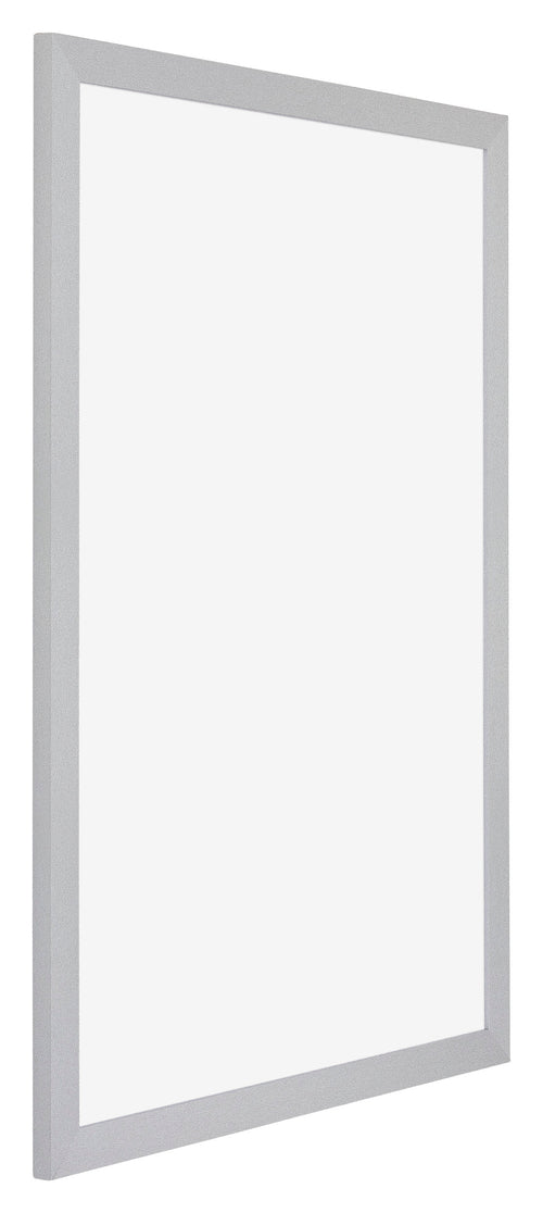 Mura MDF Photo Frame 42x59 4cm A2 Silver Matte Front Oblique | Yourdecoration.co.uk