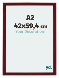Mura MDF Photo Frame 42x59 4cm A2 Winered Wiped Front Size | Yourdecoration.co.uk