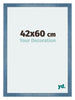 Mura MDF Photo Frame 42x60cm Bright Blue Swept Front Size | Yourdecoration.co.uk