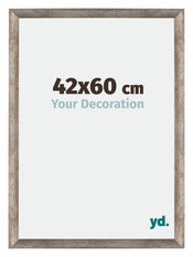 Mura MDF Photo Frame 42x60cm Metal Vintage Front Size | Yourdecoration.co.uk