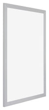 Mura MDF Photo Frame 42x60cm Silver Matte Front Oblique | Yourdecoration.co.uk