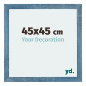 Mura MDF Photo Frame 45x45cm Bright Blue Swept Front Size | Yourdecoration.co.uk