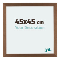 Mura MDF Photo Frame 45x45cm Copper Design Front Size | Yourdecoration.co.uk