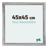 Mura MDF Photo Frame 45x45cm Gray Wiped Front Size | Yourdecoration.co.uk