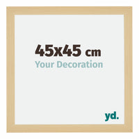 Mura MDF Photo Frame 45x45cm Maple Decor Front Size | Yourdecoration.co.uk