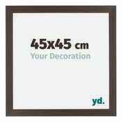 Mura MDF Photo Frame 45x45cm Oak Dark Front Size | Yourdecoration.co.uk