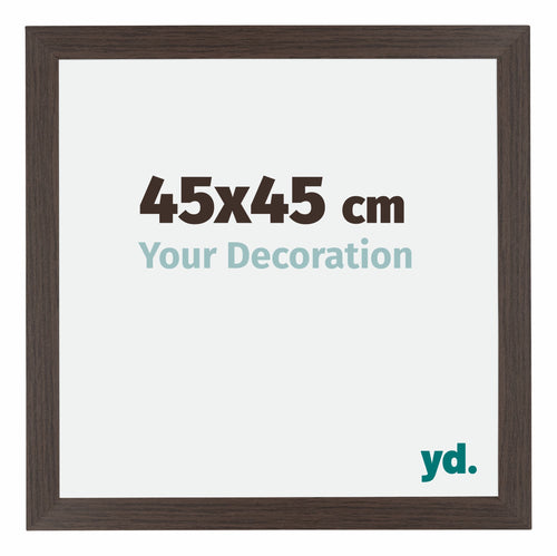 Mura MDF Photo Frame 45x45cm Oak Dark Front Size | Yourdecoration.co.uk