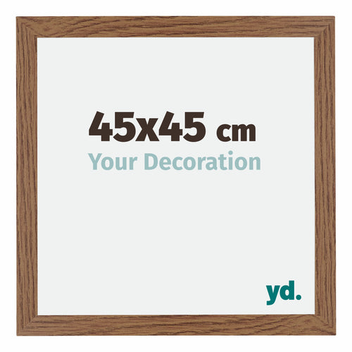 Mura MDF Photo Frame 45x45cm Oak Rustic Front Size | Yourdecoration.co.uk