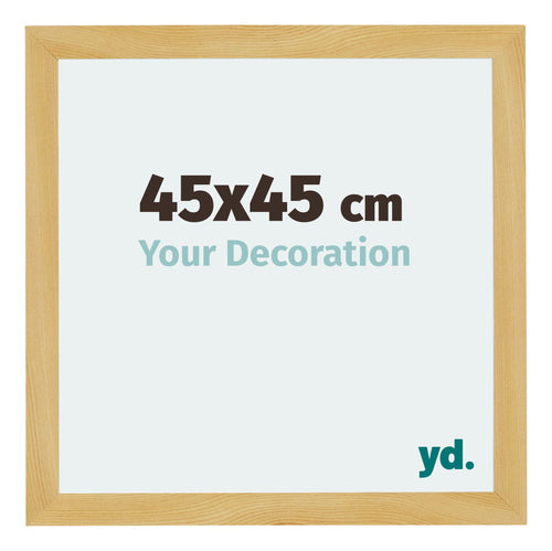 Mura MDF Photo Frame 45x45cm Pine Design Front Size | Yourdecoration.co.uk