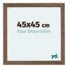Mura MDF Photo Frame 45x45cm Walnut Dark Front Size | Yourdecoration.co.uk
