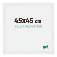Mura MDF Photo Frame 45x45cm White High Gloss Front Size | Yourdecoration.co.uk