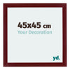 Mura MDF Photo Frame 45x45cm Winered Wiped Front Size | Yourdecoration.co.uk