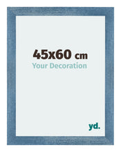 Mura MDF Photo Frame 45x60cm Bright Blue Swept Front Size | Yourdecoration.co.uk