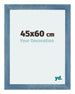 Mura MDF Photo Frame 45x60cm Bright Blue Swept Front Size | Yourdecoration.co.uk