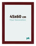 Mura MDF Photo Frame 45x60cm Winered Wiped Front Size | Yourdecoration.co.uk