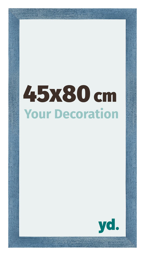 Mura MDF Photo Frame 45x80cm Bright Blue Swept Front Size | Yourdecoration.co.uk