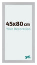 Mura MDF Photo Frame 45x80cm Silver Matte Front Size | Yourdecoration.co.uk
