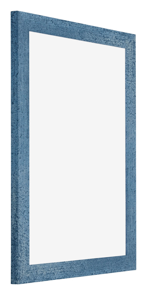 Mura MDF Photo Frame 46x61cm Bleu Brillant Patiné Front Oblique | Yourdecoration.co.uk