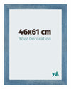 Mura MDF Photo Frame 46x61cm Bleu Brillant Patiné Front Size | Yourdecoration.co.uk