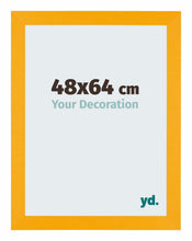 Mura MDF Photo Frame 48x64cm Yellow Front Size | Yourdecoration.co.uk
