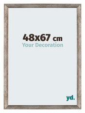 Mura MDF Photo Frame 48x67cm Metal Vintage Front Size | Yourdecoration.co.uk